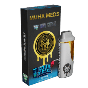 MUHA MEDS SOUR DIESEL | SATIVA 1000MG LIVE RESIN THC For Sale | Muha Meds USA