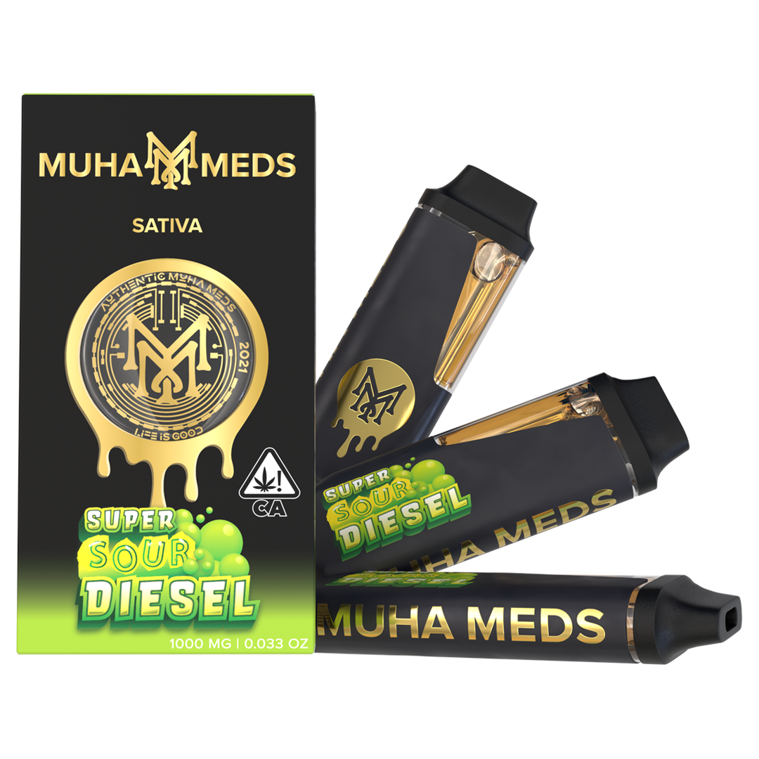 MUHA MEDS SUPER SOUR DIESEL | SATIVA 2000MG THC For Sale | Muha Meds USA